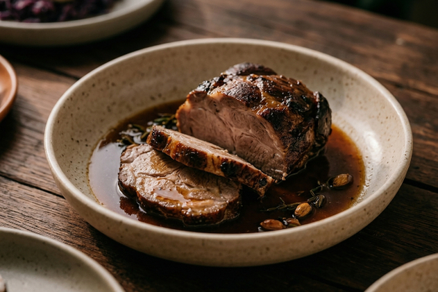 Schweinebraten vom Nacken